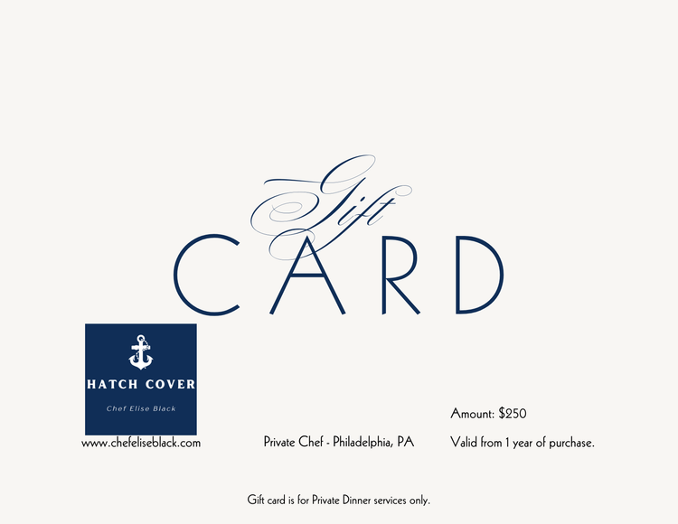 Gift Cards- Private Dinners