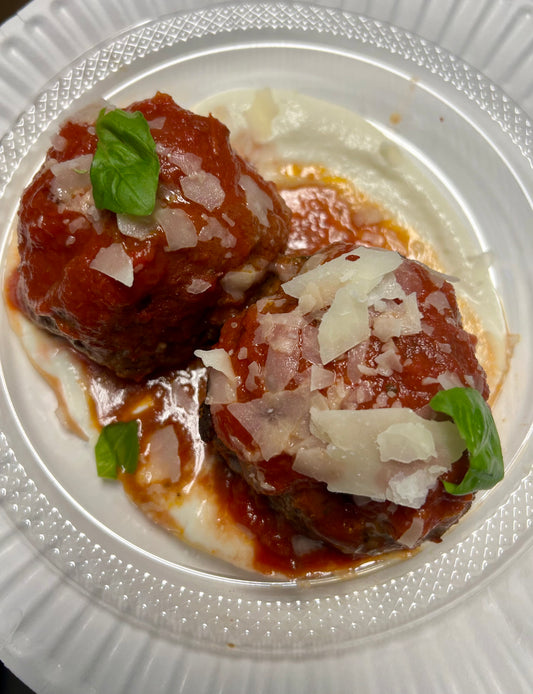 Meatballs (2) & Whipped Ricotta