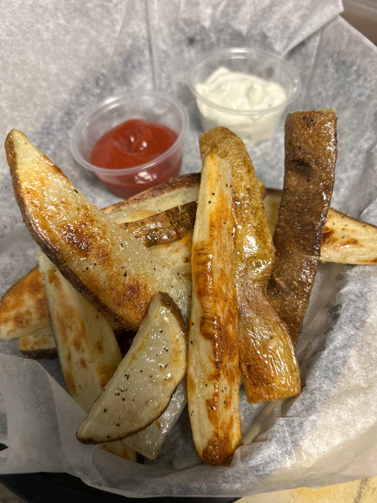 Potato Wedges- Charred Scallion Dip